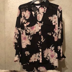 Candies button down dress blouse